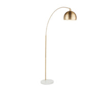 Lumi Source March contemporary floor lamp with a sleek metal base and adjustable arm, modern lighting for living spaces.