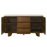 Kasha - Server With Marble Top Top - Vintage Oak - R&R Furniture Gallery (Fountain Valley, CA)