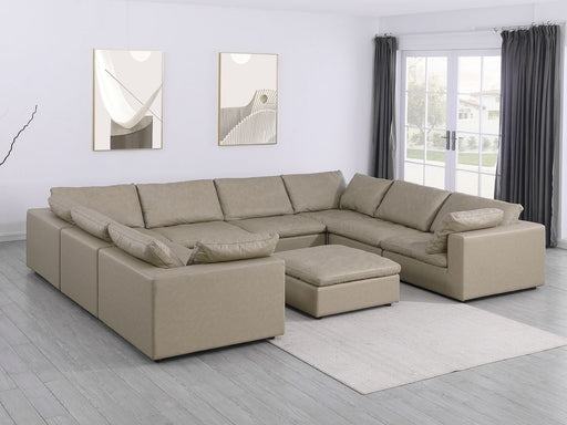 1100 - 9-Piece U-Shaped Sectional In Top-Grain Italian Leather - R&R Furniture Gallery (Fountain Valley, CA)