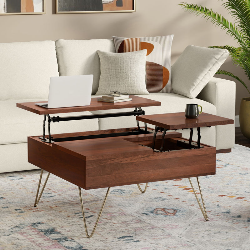 Hunter - Handcrafted Lift Top Coffee Table - R&R Furniture Gallery (Fountain Valley, CA)