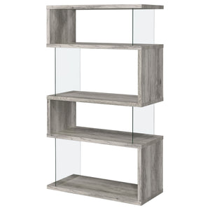 Elias - 4 Shelf Bookshelf With Zigzag Design