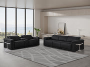 1126 - 6-Piece Modular Power Reclining Sofa And Console Loveseat Set In With 5 Power Recliners & Power Headrests - R&R Furniture Gallery (Fountain Valley, CA)