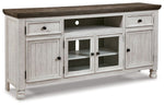 Havalance - Extra Large TV Stand - 4 Doors - Brown / Beige - R&R Furniture Gallery (Fountain Valley, CA)