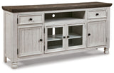 Havalance - Extra Large TV Stand - 4 Doors - Brown / Beige - R&R Furniture Gallery (Fountain Valley, CA)