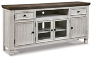 Havalance - Extra Large TV Stand - 4 Doors - Brown / Beige - R&R Furniture Gallery (Fountain Valley, CA)