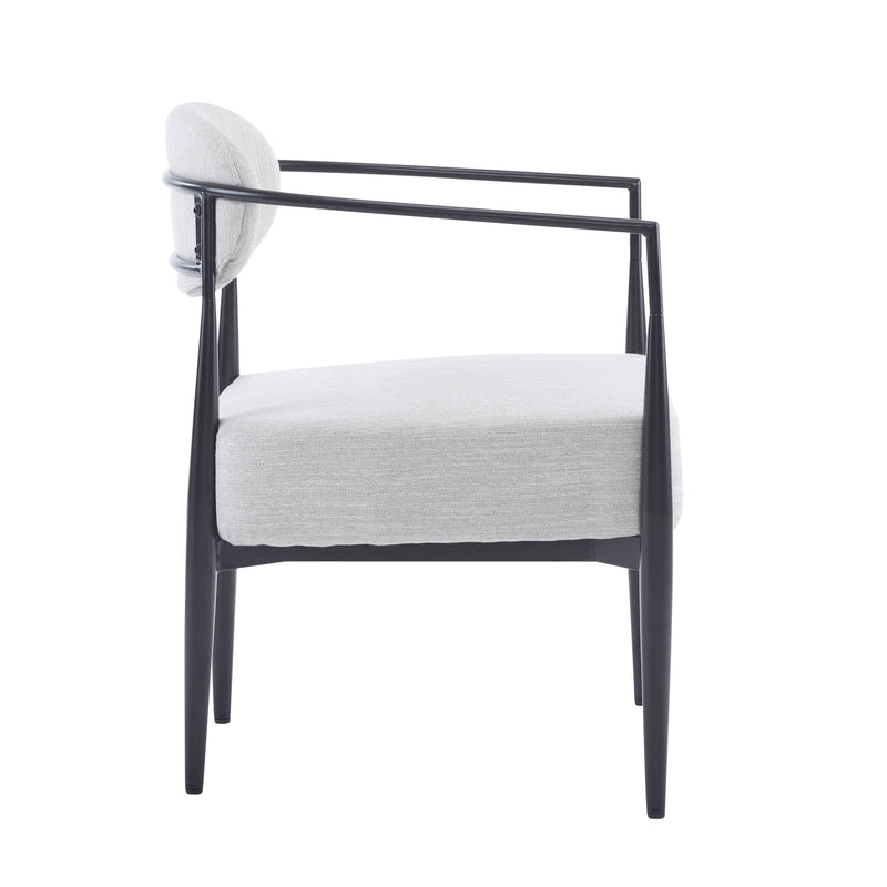 Modern Upholstered Accent Armchair With Pocket Spring Seat - R&R Furniture Gallery (Fountain Valley, CA)