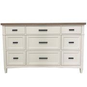 Americana Modern Bedroom - 9 Drawer Dresser - Cotton - R&R Furniture Gallery (Fountain Valley, CA)