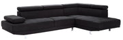 Comfortable Riveredge sectional sofa by Glory Furniture, featuring plush cushions and a modern stationary sectional design.