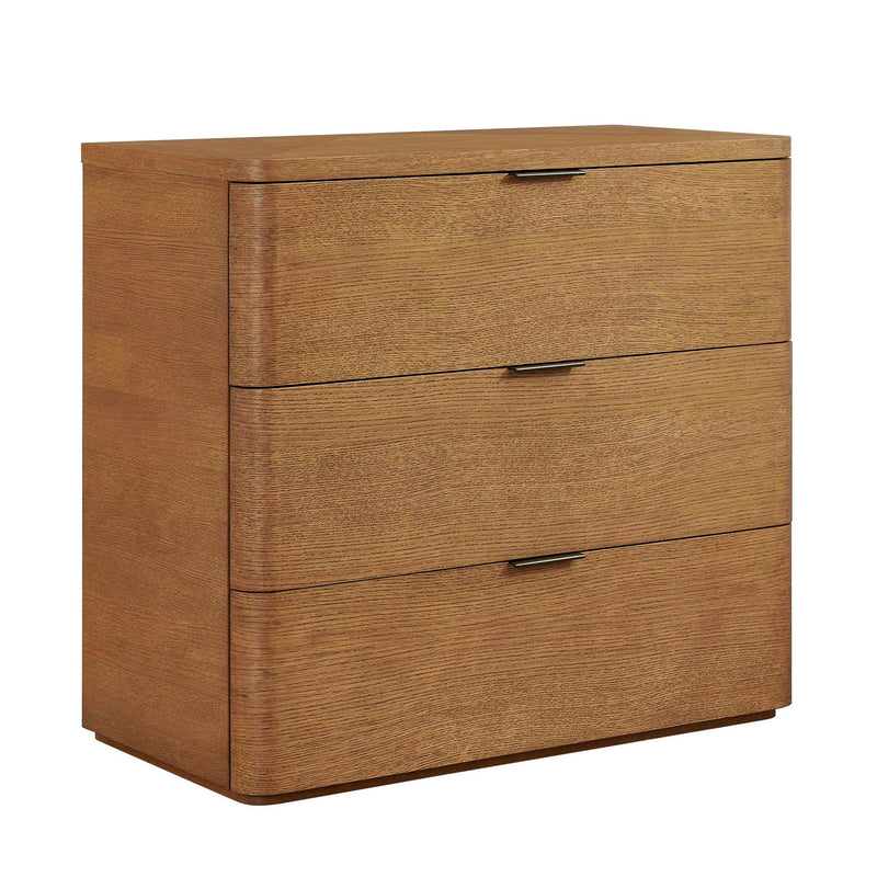 Duluth - Oak 3 Drawer Chest - Woodtone
