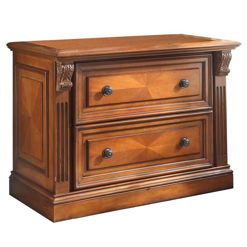 Huntington - 2 Drawer Lateral File - Antique Vintage Pecan - R&R Furniture Gallery (Fountain Valley, CA)