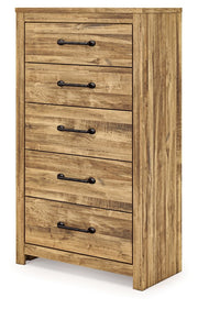 Maystonna - Five Drawer Chest - Brown - R&R Furniture Gallery (Fountain Valley, CA)