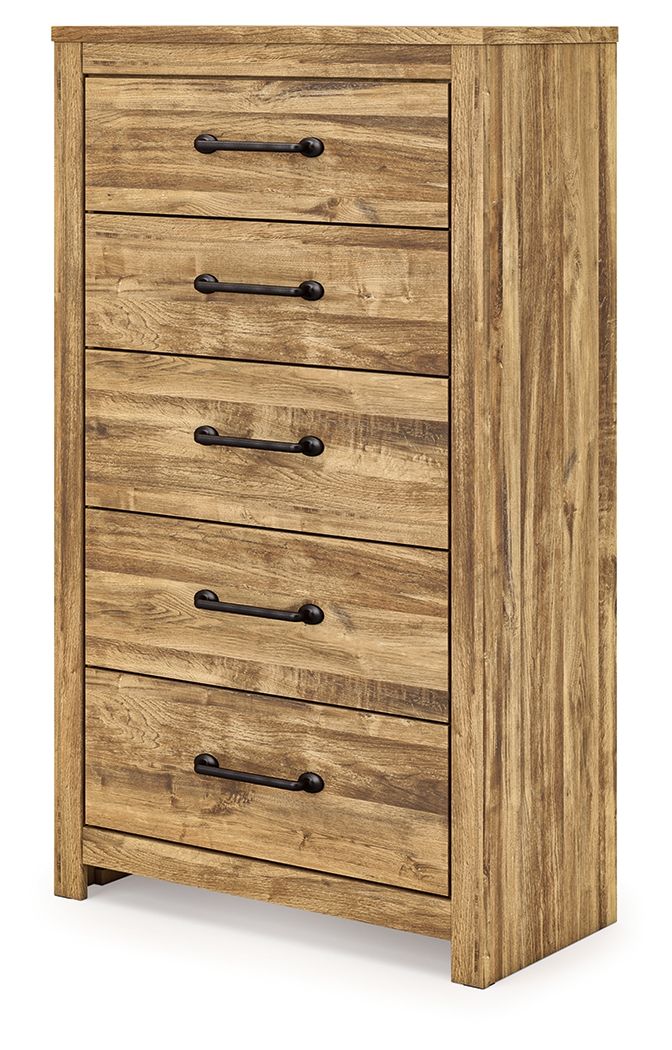 Maystonna - Five Drawer Chest - Brown - R&R Furniture Gallery (Fountain Valley, CA)