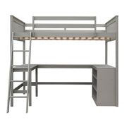 Loft Bed With Shelves With Desk - R&R Furniture Gallery (Fountain Valley, CA)