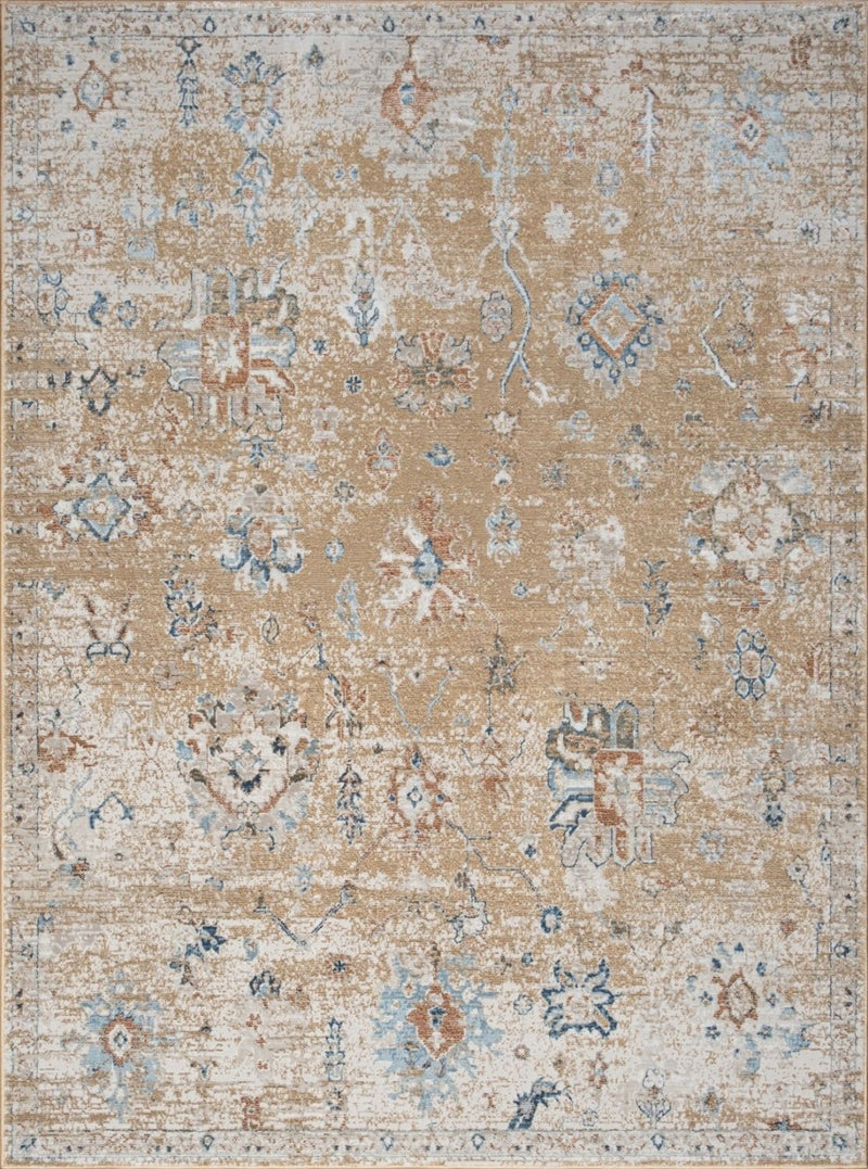 Noble - 5'3" X 7'3" Area Rug - Gold - R&R Furniture Gallery (Fountain Valley, CA)