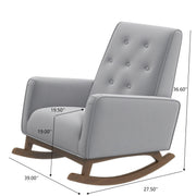 Demetrius - Solid Wood Rocking Chair - R&R Furniture Gallery (Fountain Valley, CA)