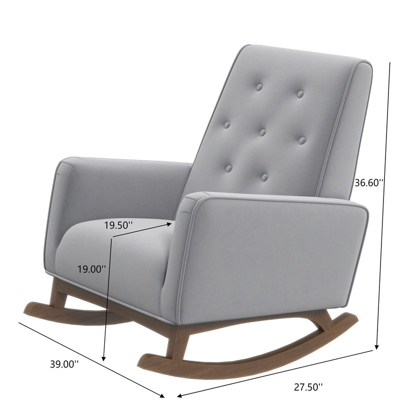 Demetrius - Solid Wood Rocking Chair - R&R Furniture Gallery (Fountain Valley, CA)