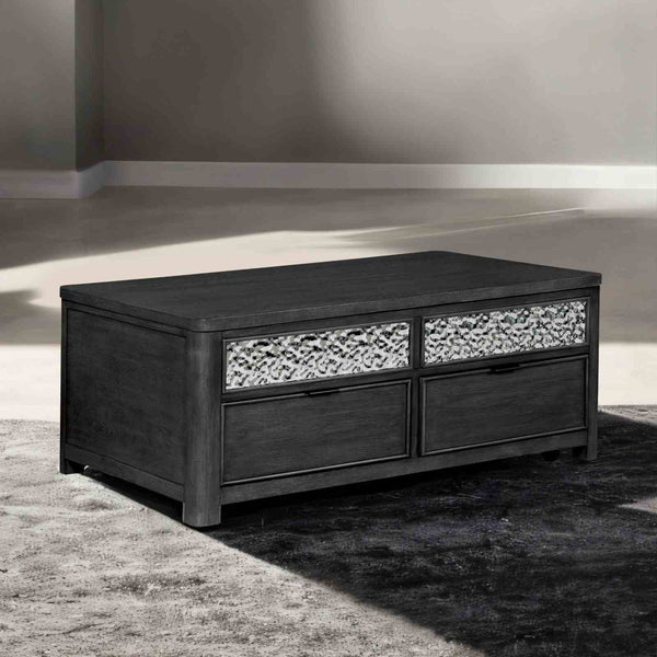 Lift-Up Cocktail Table w/Casters, Ash Gray - FM49001ES-CL