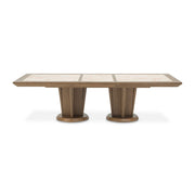 Portrait - Wide Rectangular Dining Table - Sienna Brown - R&R Furniture Gallery (Fountain Valley, CA)