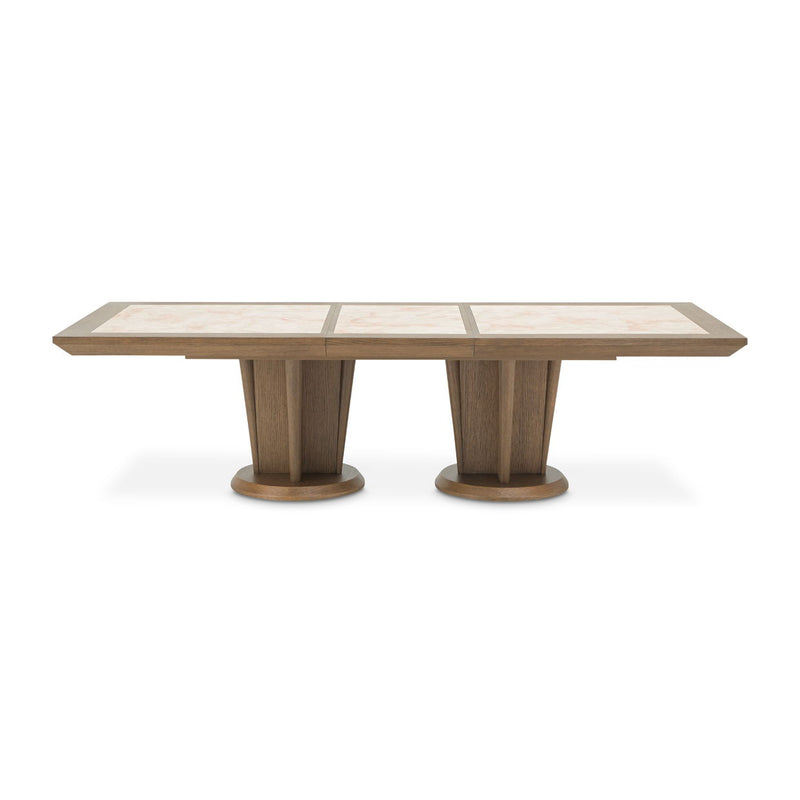 Portrait - Wide Rectangular Dining Table - Sienna Brown - R&R Furniture Gallery (Fountain Valley, CA)