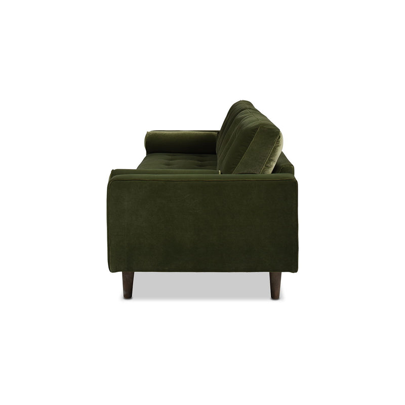 Nicholas - Mid-Century Modern Sofa - Olive Green - R&R Furniture Gallery (Fountain Valley, CA)