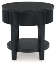 Marstream - Round End Table - Black - R&R Furniture Gallery (Fountain Valley, CA)