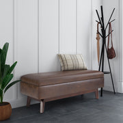 Owen - Upholstered Rectangular Storage Ottoman - R&R Furniture Gallery (Fountain Valley, CA)
