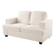 Modern Loveseat, Comfortable 2 Seater Couch With Deep Seating, Loose Back Cushions, Wide Arms - R&R Furniture Gallery (Fountain Valley, CA)