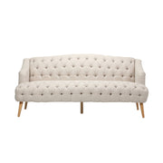 Comfy 3 Seat Sofa With Wooden Legs, For Living Room And Study - R&R Furniture Gallery (Fountain Valley, CA)
