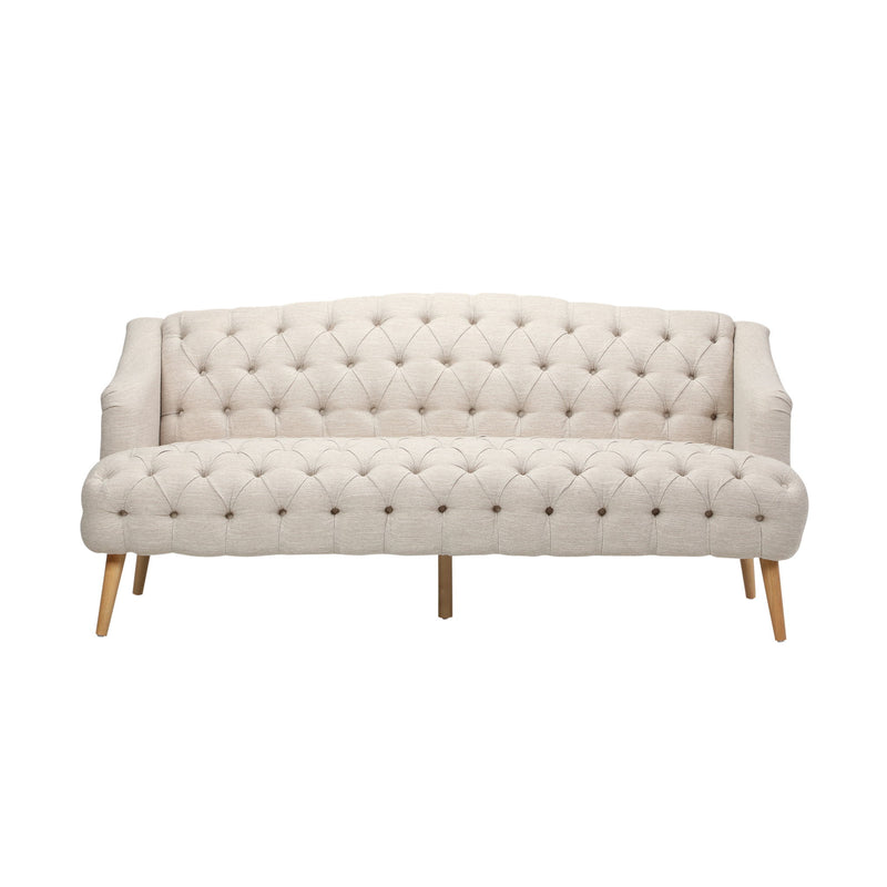Comfy 3 Seat Sofa With Wooden Legs, For Living Room And Study - R&R Furniture Gallery (Fountain Valley, CA)