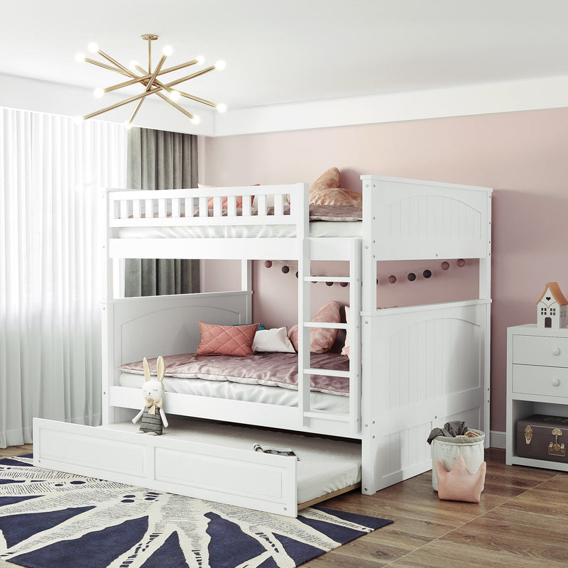 Bunk Bed With Twin Size Trundle, Guardrails - R&R Furniture Gallery (Fountain Valley, CA)