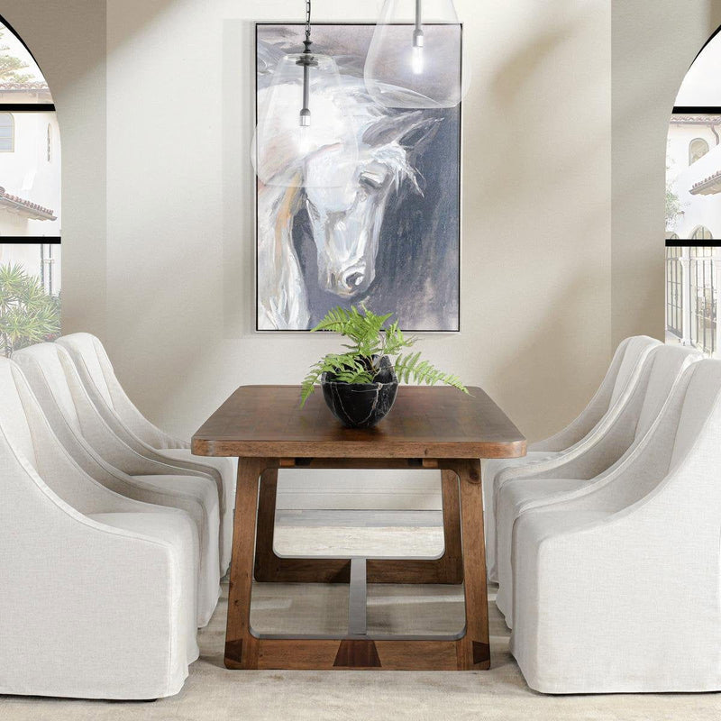 Lyra - Extendable Dining Table - Smoke Brown - R&R Furniture Gallery (Fountain Valley, CA)