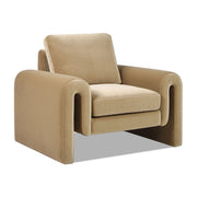 Mason - Arched Arm Chair - Camel Brown Beige - R&R Furniture Gallery (Fountain Valley, CA)