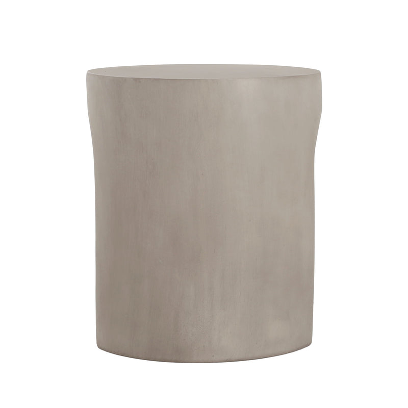 Outdoor Round With U Shape Side Table - Light Gray - R&R Furniture Gallery (Fountain Valley, CA)