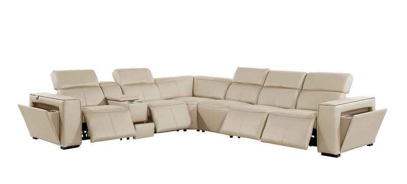1224 - 7-Piece L-Shaped Sectional Sofa In With 4 Power Recliners & Power Headrests