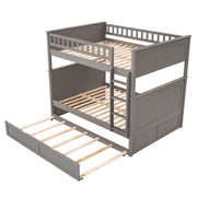 Bunk Bed With Twin Size Trundle, Guardrails - R&R Furniture Gallery (Fountain Valley, CA)