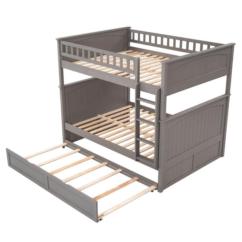 Bunk Bed With Twin Size Trundle, Guardrails - R&R Furniture Gallery (Fountain Valley, CA)