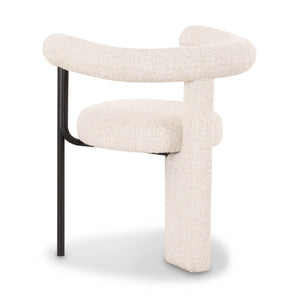 Synn - Performance Boucle Dining Chair - Cream