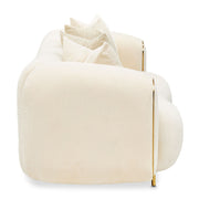 Sassani - Loveseat - Crepe / Gold - R&R Furniture Gallery (Fountain Valley, CA)