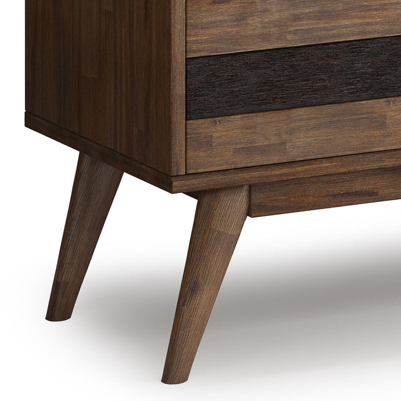 Clarkson - Low TV Stand - Rustic Natural Aged Brown - R&R Furniture Gallery (Fountain Valley, CA)