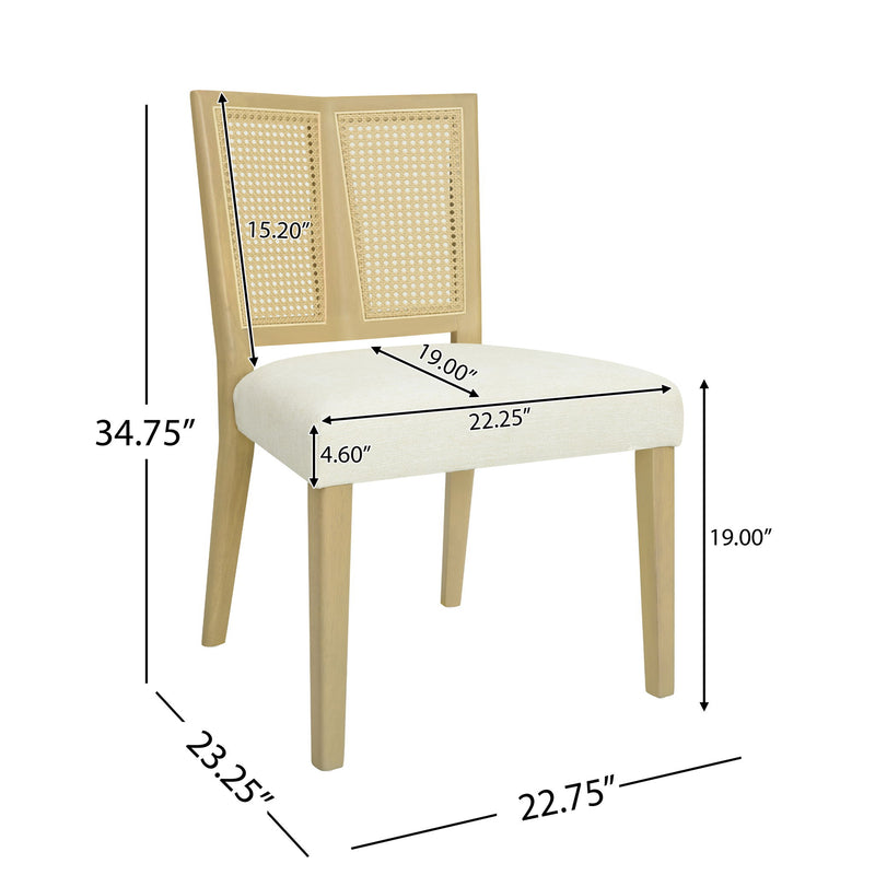 Rattan Dining Chair Without Arms (Set of 2) - R&R Furniture Gallery (Fountain Valley, CA)