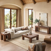 Classic Home Montera coffee table with a sleek wooden top and modern design, perfect for contemporary living rooms.