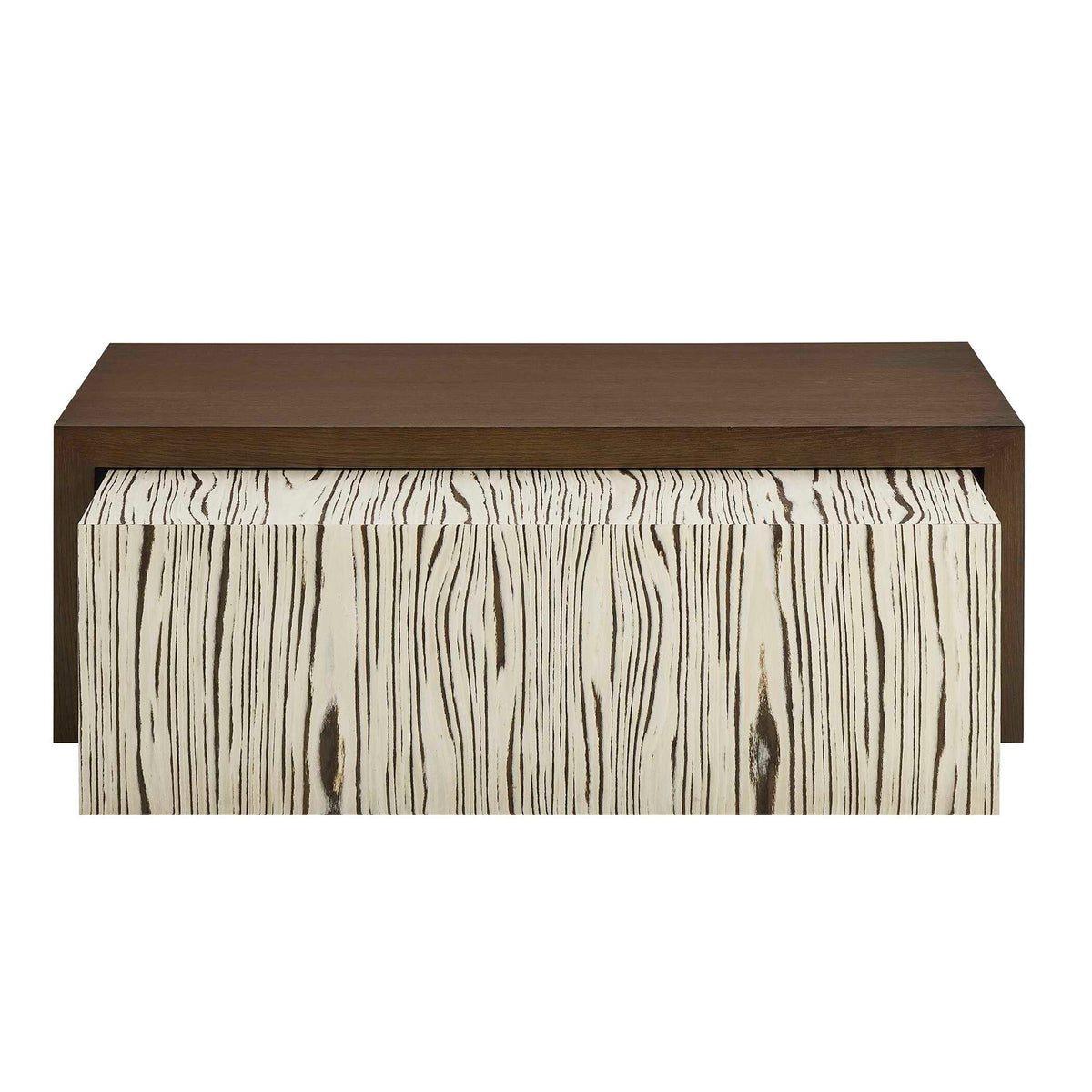 Woodland Code - Nested Coffee Tables (Set of 2) - Dark Brown / Beige