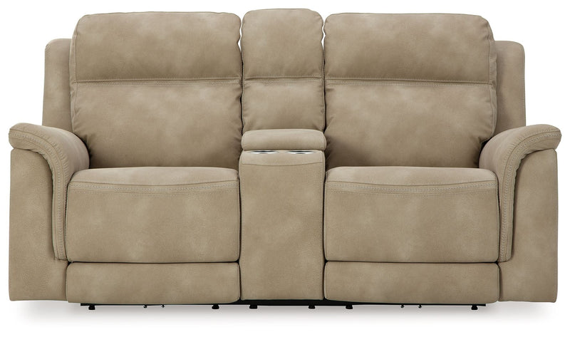 Next-Gen Durapella - Reclining Power Loveseat With Console - R&R Furniture Gallery (Fountain Valley, CA)