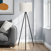 Contemporary 8th Street floor lamp with sleek design and tall stature, ideal for modern living room or office lighting.