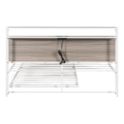 Platform Bed Frame With Trundle, USB Ports And Slat Support, No Box Spring Needed - R&R Furniture Gallery (Fountain Valley, CA)