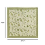 Set of four Dolce Natural Cotton Napkins by TOV Furniture, soft white cloth napkins with a clean, elegant look.