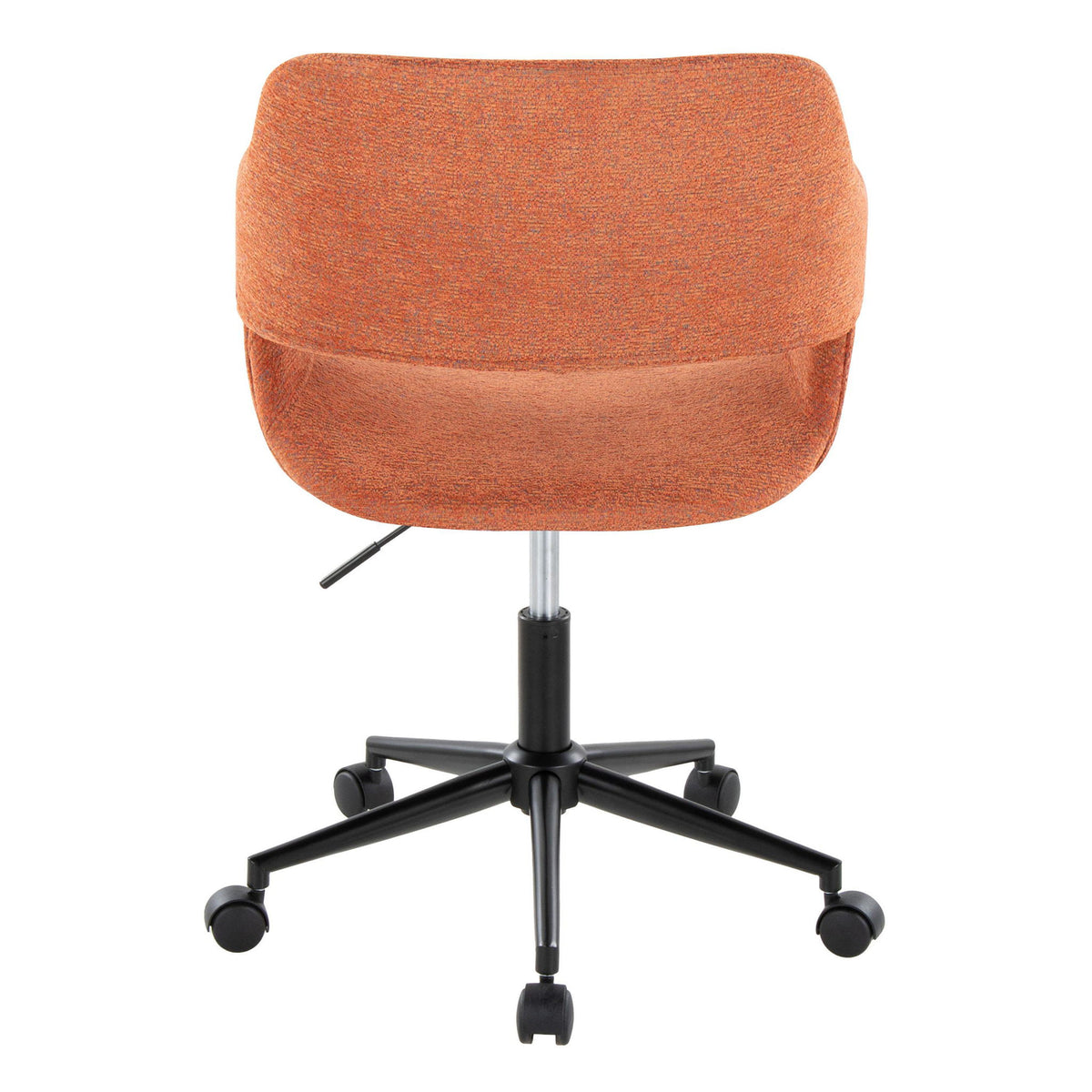Margarite - Contemporary Task Chair - Black / Orange