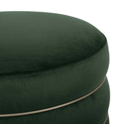 Lakka - Velvet Ottoman - R&R Furniture Gallery (Fountain Valley, CA)