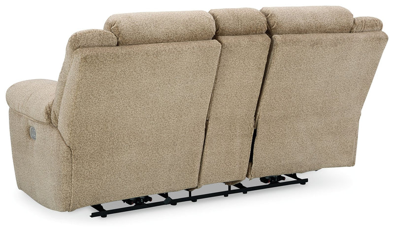 Tip-off - Power Reclining Loveseat With Console / Adj Headrest - R&R Furniture Gallery (Fountain Valley, CA)