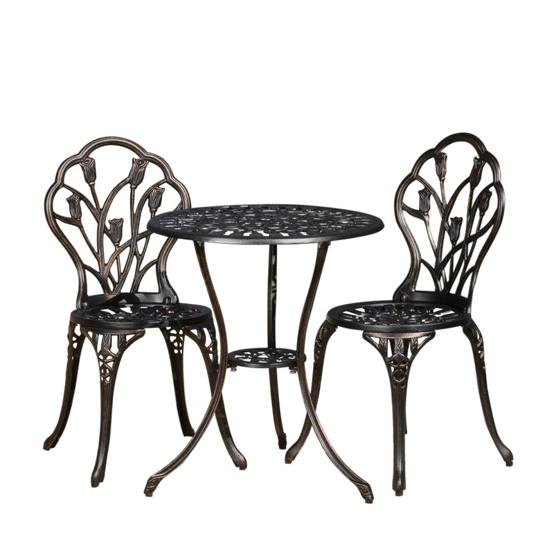 Nassau - Cast 3 Piece Bistro Set - R&R Furniture Gallery (Fountain Valley, CA)